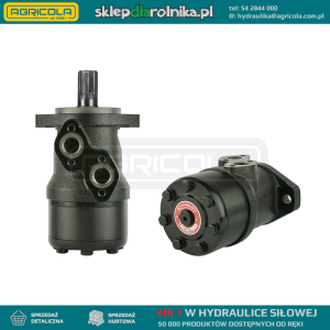 Silnik hydrauliczny BMR chłonność: 250cm3/obr obroty: 240obr/min z wałkiem 6-frezowym