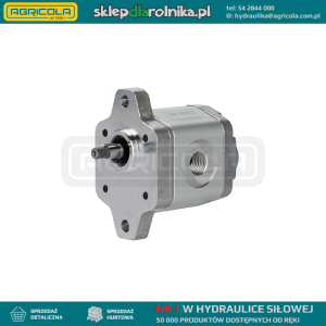 Pompa hydrauliczna zębata grupy 0,5, obroty prawe, objętość: 0,16cm3/obr wydajność (1500obr/min): 0,24L/min