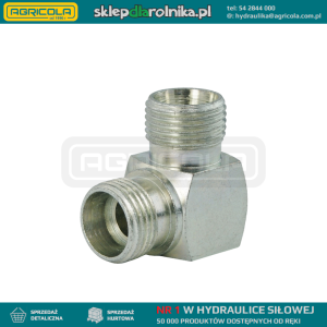 Złącze hydrauliczne kątowe typu: BB gwinty: M14x1.5 - M14x1.5