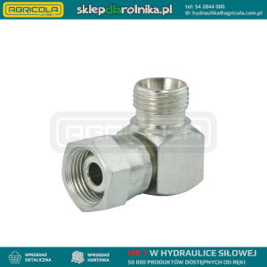 Złącze hydrauliczne kątowe typu: AB gwinty: M14x1.5 - M18x1.5