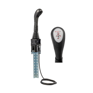 Joystick Hydrolider 3356 z jednym przyciskiem w zestawie z mocowaniem. Przystosowany do linek na widełki.