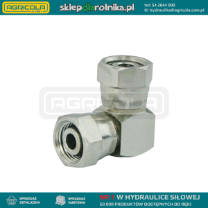 Złącze hydrauliczne kątowe typu: AA gwinty: M14x1.5 - M14x1.5