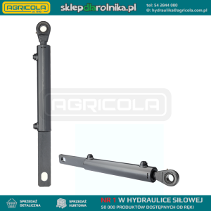 Cylinder siłownik hydrauliczny dwustronnego działania długość: 789mm skok: 320mm CJ2F-63/36/320