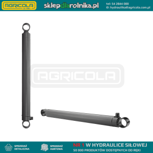 Cylinder siłownik hydrauliczny dwustronnego działania długość: 695mm skok: 505mm CJ 45/505