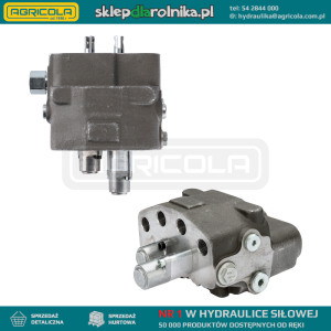 Rozdzielacz hydrauliczny 2 sekcyjny oryginalny do ładowacza czołowego (SDM122)