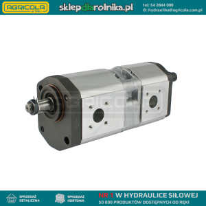 Pompa hydrauliczna dwusekcyjna 16+14cm3 lewe obroty do ciągnika DEUTZ FAHR