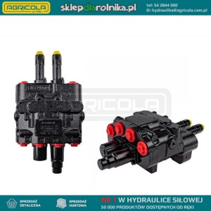 Rozdzielacz hydrauliczny DLM-122/2 z sekcją pływającą i wyjściem LS sterowany linkami do ładowacza czołowego