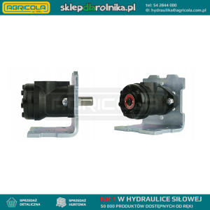 Silnik hydrauliczny BMR 25 z wałkiem 32mm i płytą montażową kątową