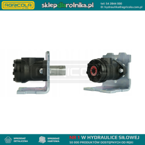 Silnik hydrauliczny BMR chłonność: 80cm3/obr obroty: 750obr/min z płytą i tuleją  32mm