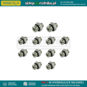 Komplet przyłączy do rozdzielacza hydraulicznego 5 sekcyjnego P40 Badestnost