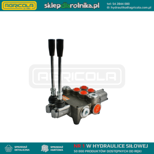 Rozdzielacz hydrauliczny 2 sekcyjny 80L z jedną sekcją pływającą