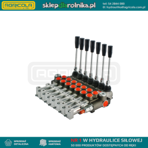 Rozdzielacz hydrauliczny 7 sekcyjny 40L sterowany pneumatycznie ( pneumatyczny )