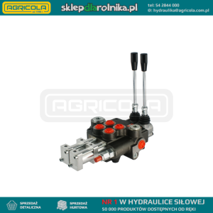 Rozdzielacz hydrauliczny 2 sekcyjny 80L sterowany pneumatycznie ( pneumatyczny )