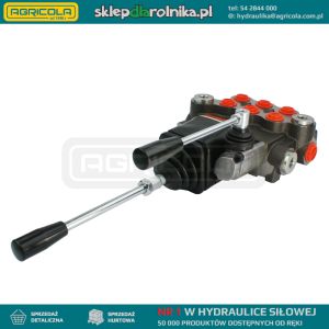 Rozdzielacz hydrauliczny 3 sekcyjny 40L sterowany jedną dźwignią i jednym joystickiem