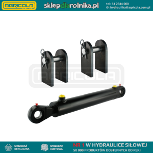 Cylinder siłownik hydrauliczny dwustronnego działania długość: 780mm skok: 500mm CJ2F-63/36/500 z kompletem mocowań