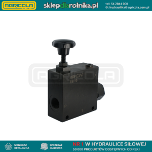 Zawór regulator przepływu VRFC3 gwinty: 1/2" przepływ max: 85L/min ciśnienie max: 350bar