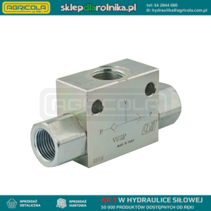 Zawór przełączający alternatywny VU2P gwinty: 3/8" przepływ: 45L/min ciśnienie max: 450bar