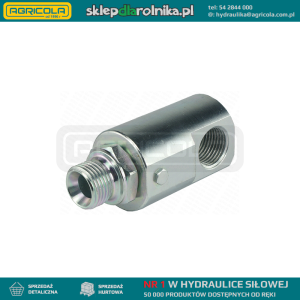 Złącze hydrauliczne kątowe obrotowe typ GG 90 gwint BSP 3/8"