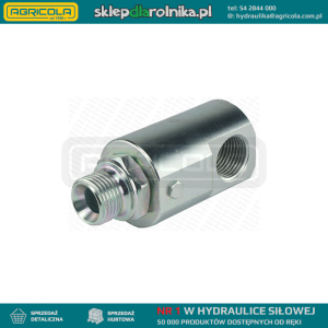 Złącze hydrauliczne kątowe obrotowe typ GG 90 gwint BSP 1/4"