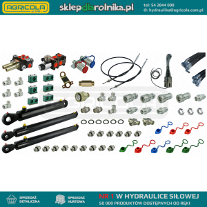 Kompletna hydraulika do ładowacza Tur Zetor 5211 - 7211, rozdzielacz + joystick z linkami + elektrozawór + dwa cylindry do podnoszenia i jeden do łychy + przewody + komponent
