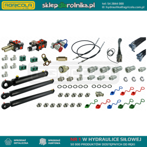 Kompletna hydraulika do ładowacza Tur Zetor 5211 - 7211, rozdzielacz + joystick z linkami + elektrozawór + dwa cylindry do podnoszenia i jeden do łychy + przewody + komponenty