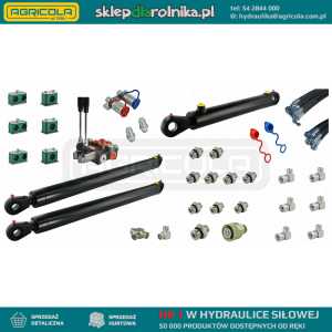 Kompletna hydraulika do ładowacza Tur Zetor 5211 - 7211, rozdzielacz + dwa cylindry do podnoszenia i jeden do łychy + przewody + komponenty