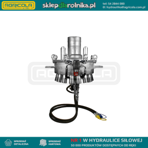 Hydrauliczny rozdzielacz rozdrabniający do gnojowicy