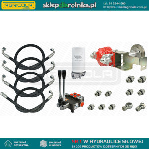 Hydraulika zewnętrzna do Ursusa C-360 pompa 32cm3 z napedem z wału. W zestawie z rozdzielaczem, filtrem i przewodami. Podłączenie do zbiornika skrzyni biegów.