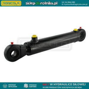 Cylinder siłownik hydrauliczny dwustronnego działania długość: 582mm skok: 350mm CJ2F-50/28/350 U25