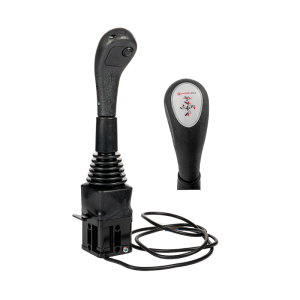 Joystick Hydrolider 3356 z jednym przyciskiem. Przystosowany do linek na widełki.