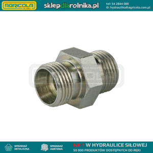 Złącze hydrauliczne proste typu: BB gwinty: BSP 1/4" - M16x1.5