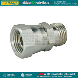 Złącze hydrauliczne proste typu: AB gwinty: BSP 3/8" - M18x1.5