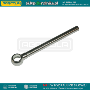 Rurka hydrauliczna z oczkiem długość: 300mm średnica zewnętrzna rurki: 10mm przelot: 7mm średnica oczka: dla śruby z gwintem BSP 1/4"