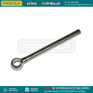Rurka hydrauliczna z oczkiem długość: 305mm średnica zewnętrzna rurki: 15mm przelot: 12mm średnica oczka: dla śruby z gwintem BSP 1/2"
