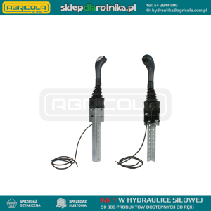 Joystick Indemar 6022 z dwoma przyciskami. Do linek na kulkę. W zestawie ze wspornikiem mocującym.