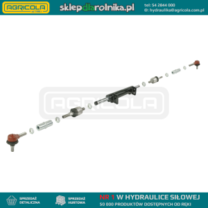 Siłownik hydrauliczny  wspomagania poprzeczny do  Zetora  5211-7211