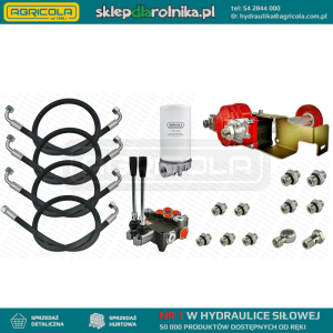 Zestaw hydraulika zewnętrzna do Ursusa C-360-3P z podłączeniem do zbiornika skrzyni biegów