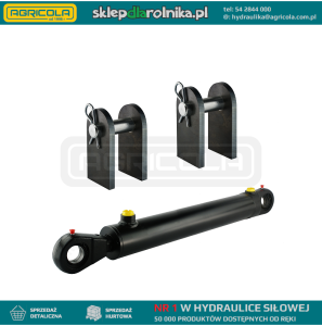 Cylinder siłownik hydrauliczny dwustronnego działania długość: 870mm skok: 630mm CJ2F-63/36/630 z kompletem mocowań