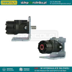 Silnik hydrauliczny BMR chłonność: 125cm3/obr obroty: 480obr/min wałek 25mm z płytą
