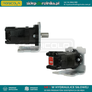Silnik hydrauliczny SMS chłonność: 250cm3/obr obroty: 310obr/min z płytą kąt 90°