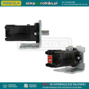 Silnik hydrauliczny SMS chłonność: 315cm3/obr obroty: 250obr/min z płytą kąt 90°