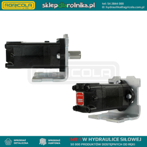 Silnik hydrauliczny SMS chłonność: 400cm3/obr obroty: 190obr/min z płytą kąt 90°