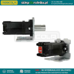 Silnik hydrauliczny SMS chłonność: 400cm3/obr obroty: 190obr/min płytą kąt 90° i tuleją