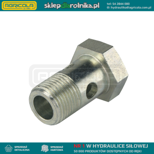 Śruba hydrauliczna oczkowa pojedyncza typu banjo gwint M27x1.5