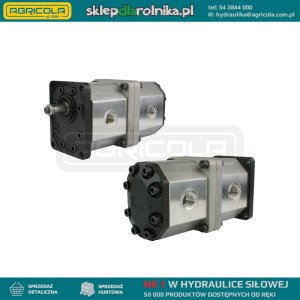 Pompa hydrauliczna zębata prawa 2-sekcyjna grupy 3 objętość: 39/39 cm3/obr wydajność (1500obr): 58/58 L/min