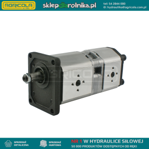 Pompa hydrauliczna zębata lewa 2-sekcyjna grupy 2 objętość: 16/16 cm3/obr wydajność (1500obr): 24/24 L/min