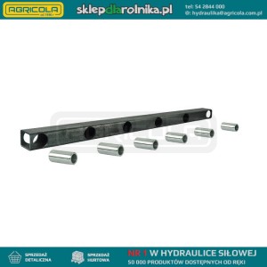 Belka do krokodyla dolna 1020mm w zestawie z tulejami do zębów dolnych prostych dł. 810mm