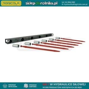 Belka do krokodyla dolna 1020mm w zestawie z tulejami i zębami dolnymi prostymi dł. 810mm
