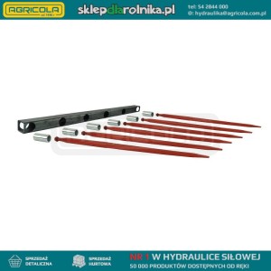 Belka do krokodyla dolna 1020mm w zestawie z tulejami i zębami dolnymi prostymi dł. 1100mm