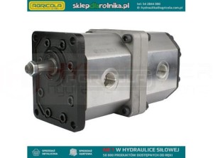 Pompa hydrauliczna zębata lewa 2-sekcyjna grupy 3 objętość: 39/34 cm3/obr wydajność (1500obr): 58/51 L/min